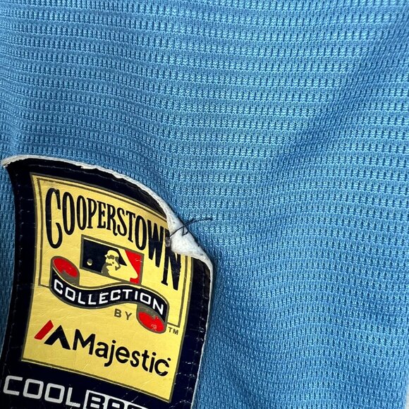 Brooklyn Dodgers Jersey Mens Large Robinson 42 MLB Baseball Majestic Cooperstown - Picture 4 of 12